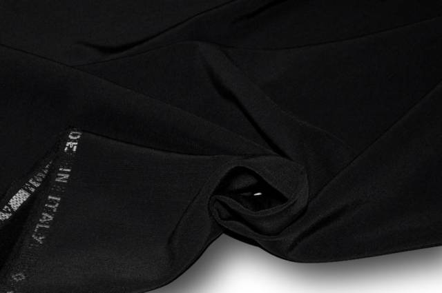 Vendita on line tessuto nero acetato viscosa per abiti - tessuti abbigliamento viscosa