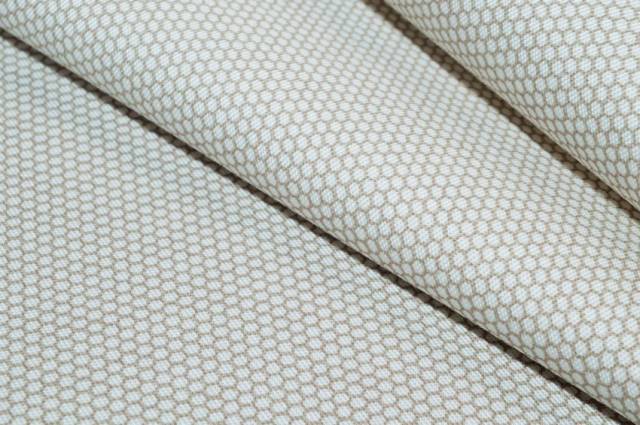 Vendita on line tessuto cotone streatch microfantasia beige - occasioni e scampoli