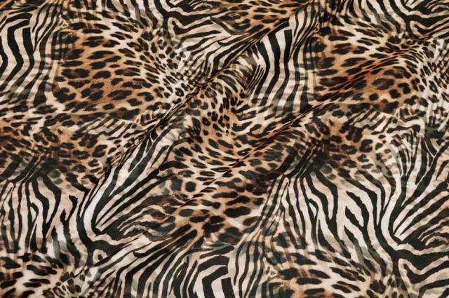Vendita on line tessuto panno cappotto fantasia tigrata - tessuti abbigliamento lana