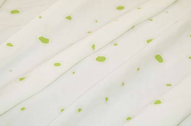 Vendita on line tessuto cotone bollo verde - ispirazioni neonati e bambini cotoni/lenzuolini fantasia