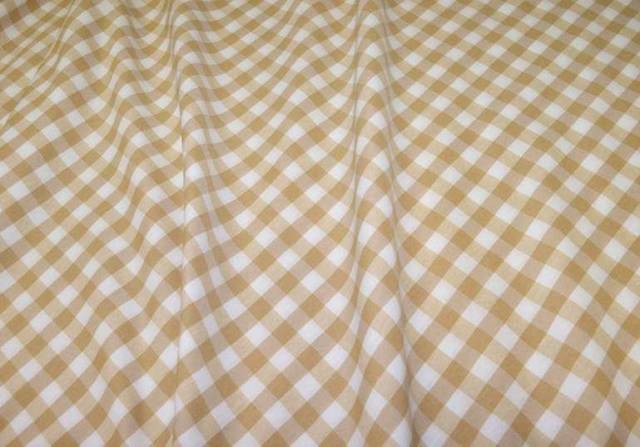 Vendita on line tessuto campagnolo misto cotone scacco beige h cm 285 - tessuti arredo casa country scacchi-righe-uniti