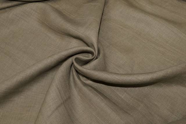 Vendita on line tessuto puro lino color tortora - tessuti abbigliamento lino