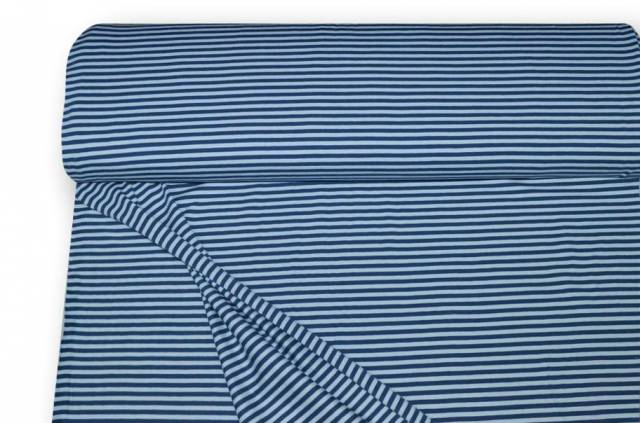 Vendita on line tessuto maglina cotone righino azzurro - tessuti abbigliamento magline / jersey/tessuto in