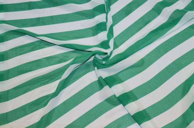 Vendita on line scampolo georgette rigone bianco verde - tessuti abbigliamento georgette / chiffon / dèvorè georgette/chiffon fantasia