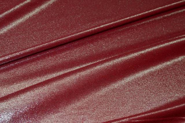 Vendita on line tessuto crepe de chine rosso lurex argento - tessuti abbigliamento georgette / chiffon / dèvorè georgette/chiffon