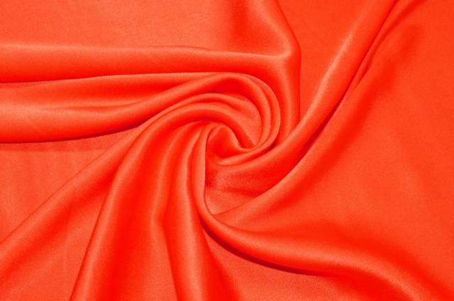 Vendita on line tessuto rasatello elasticizzato arancio - occasioni e scampoli