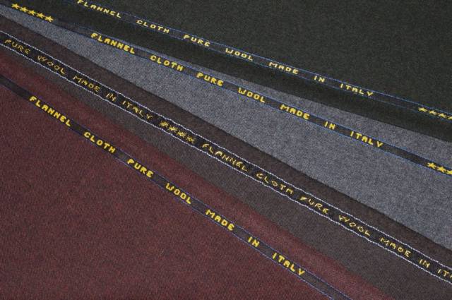 Vendita on line tessuto flanella pura lana doppio ritorto - tessuti abbigliamento lana flanelle