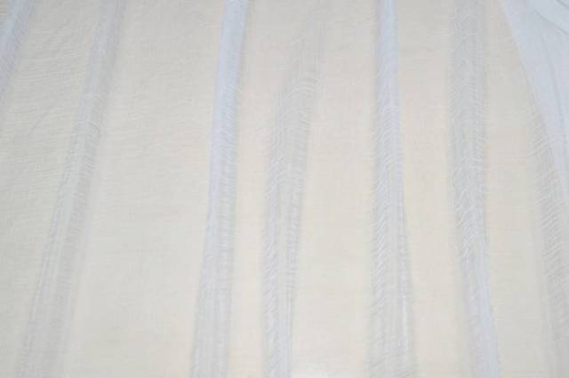 Vendita on line scampolo nizza di via roma 60 velo stropicciato bianco - tessuti per scampoli