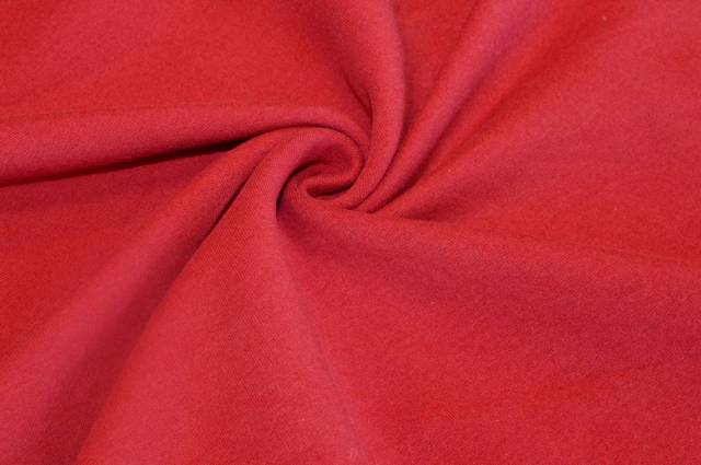 Vendita on line tessuto felpa invernale stretch rossa - cotoni uniti vari 