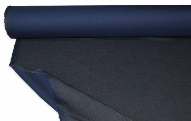 Vendita on line tessuto misto lana seta double blu grigio - occasioni e scampoli