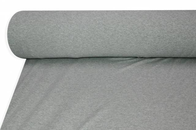 Vendita on line tessuto maglina cotone grigio melange - tessuti abbigliamento magline / jersey/tessuto in