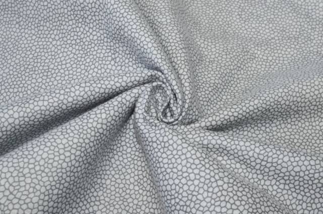 Vendita on line tessuto flanella lenzuola microfantasia grigio - tessuti arredo casa lenzuola metraggio